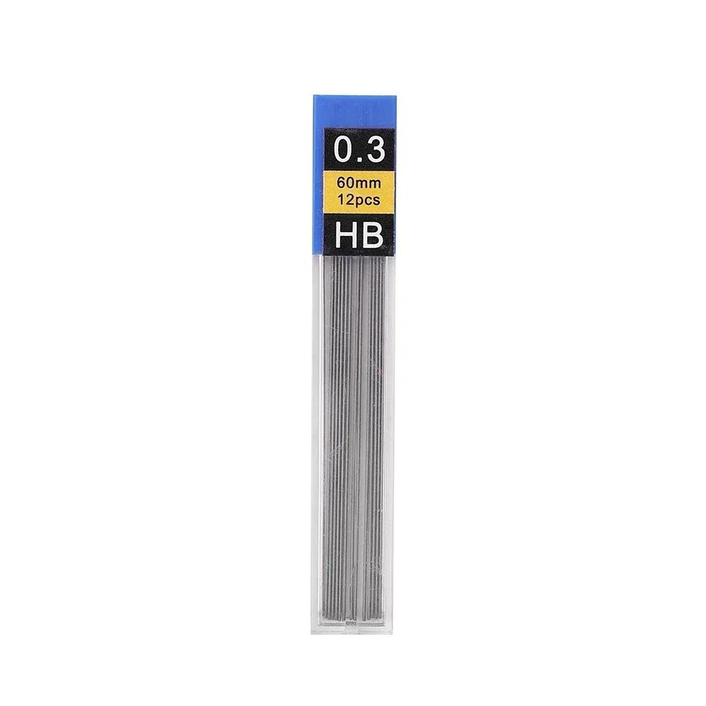 0.3/0.5/0.7/0.9/1.3/2.0mm Metal Mechanical Pencils Lead Refills Break Resistant Drawing Automatic HB Pen Refills School Supplies