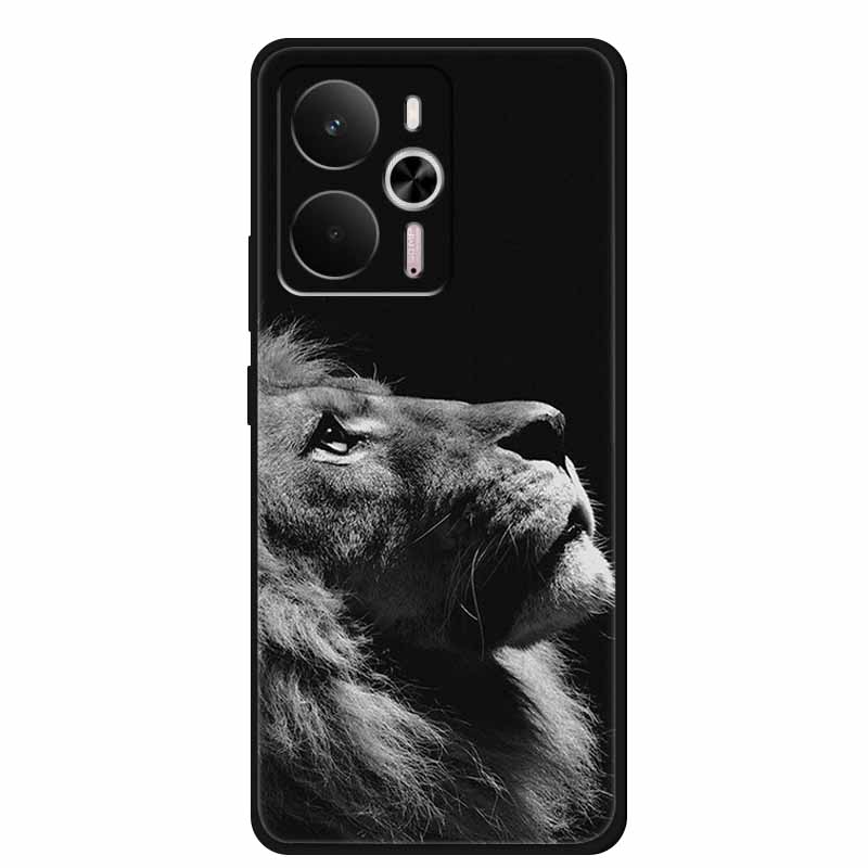 For Realme 14 5G Case Realme14 Coque 6.67" Black Silicone Soft TPU Phone Case For Realme 14 2025 Back Cover Case Shell Funda Cat