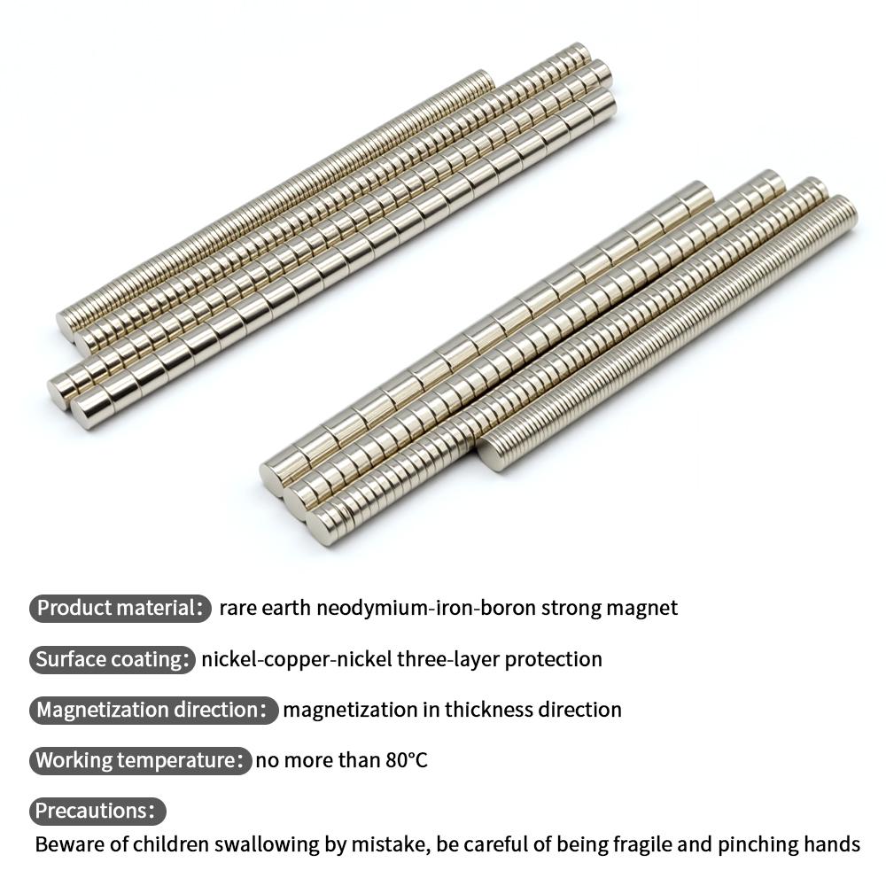 Super Strong Neodymium Magnet N35 NdfeB Permanent Magnetic imanes Round Powerful Magnets Refrigerator Magnet 4x1.5 4x2 5x1 6x2