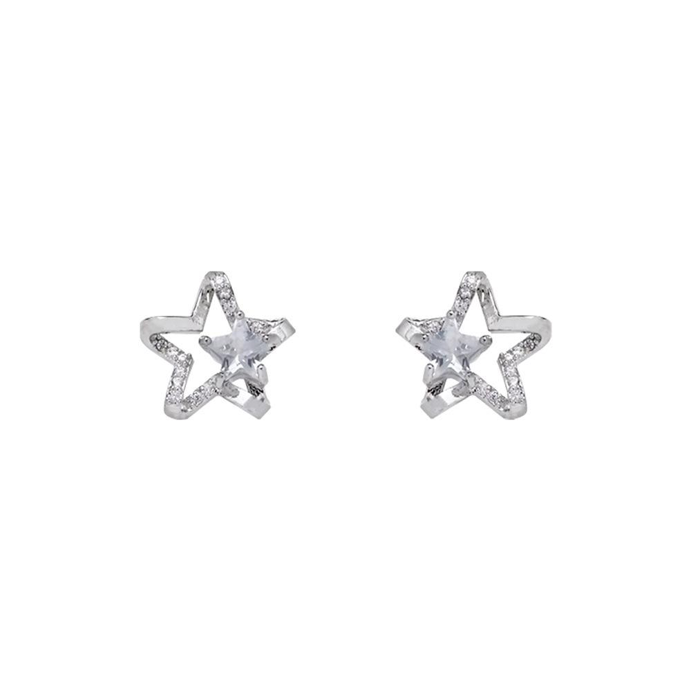 Exquisite Zirconia Star Stud Earrings: Stylish, Versatile, and Luxurious