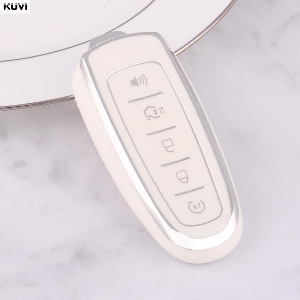 

5 Buttons New Tpu Car Remote Control Key Case Cover Shell Fob Holder For Ford Focus Edge Explorer Expedition C-Max Escape Flex