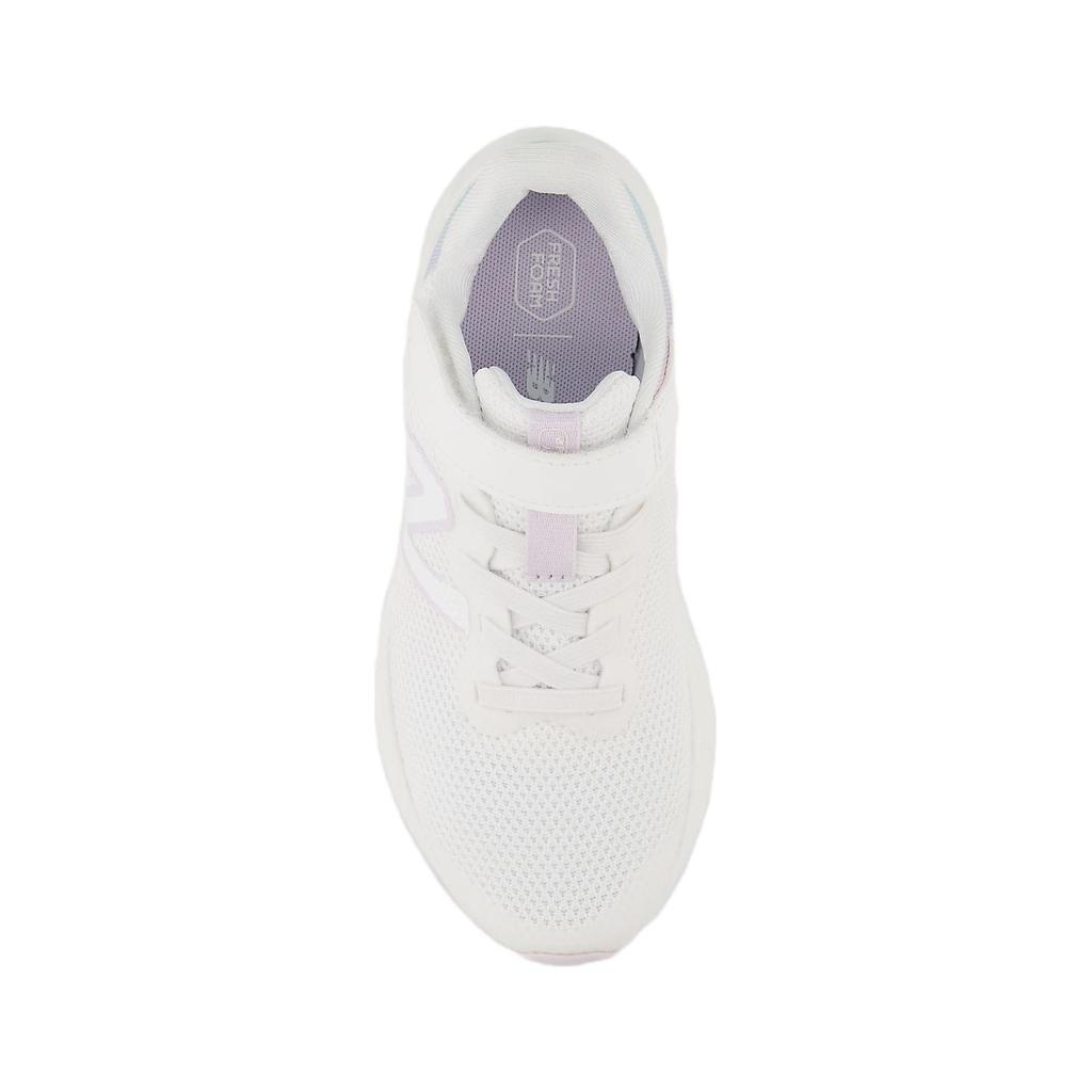 New Balance Fresh Foam Arishi V4 Bungee Lace Top Strap Little Kid White Taro Kids Sneakers PAARIFG4
