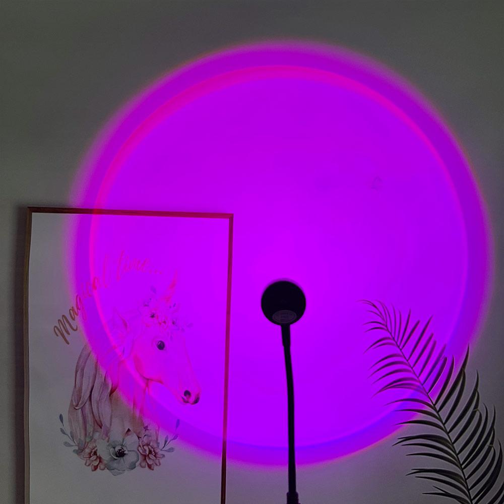 Room Decor Rainbow Projector Lamp Photography Background Lights Sunset Lamp Atmosphere Night Light