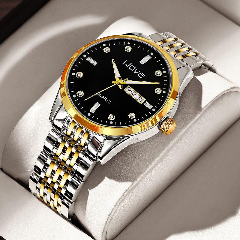 Men'S Ultra-Thin Watch Waterproof Luminous Calendar Quartz Watch