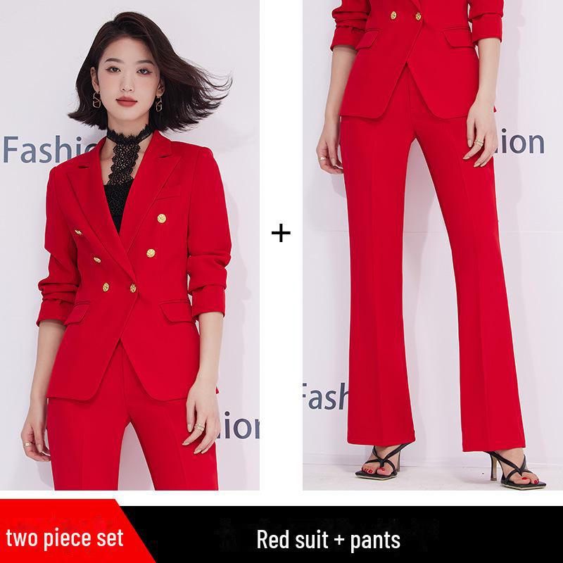 Υψηλής Ποιότητας Λευκό Σακάκι Κοστούμι Γυναικείο Επαγγελματικό Ένδυμα - Κομψό Στυλ Θεάς