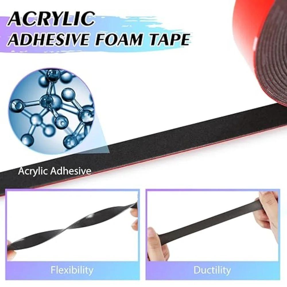 Piankowe Naklejki Samoprzylepne Wysoka Lepkość Taśma Dwustronna Usuwalna DIY Do Wewnątrz Na Zewnątrz Wodoodporna Wytrzymała Taśma Montażowa