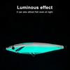 Luminous Fishing Bait Metal Hard Lure Streamlined Design Bright Color Realistic Looking Fishing Lure Artificial Bait