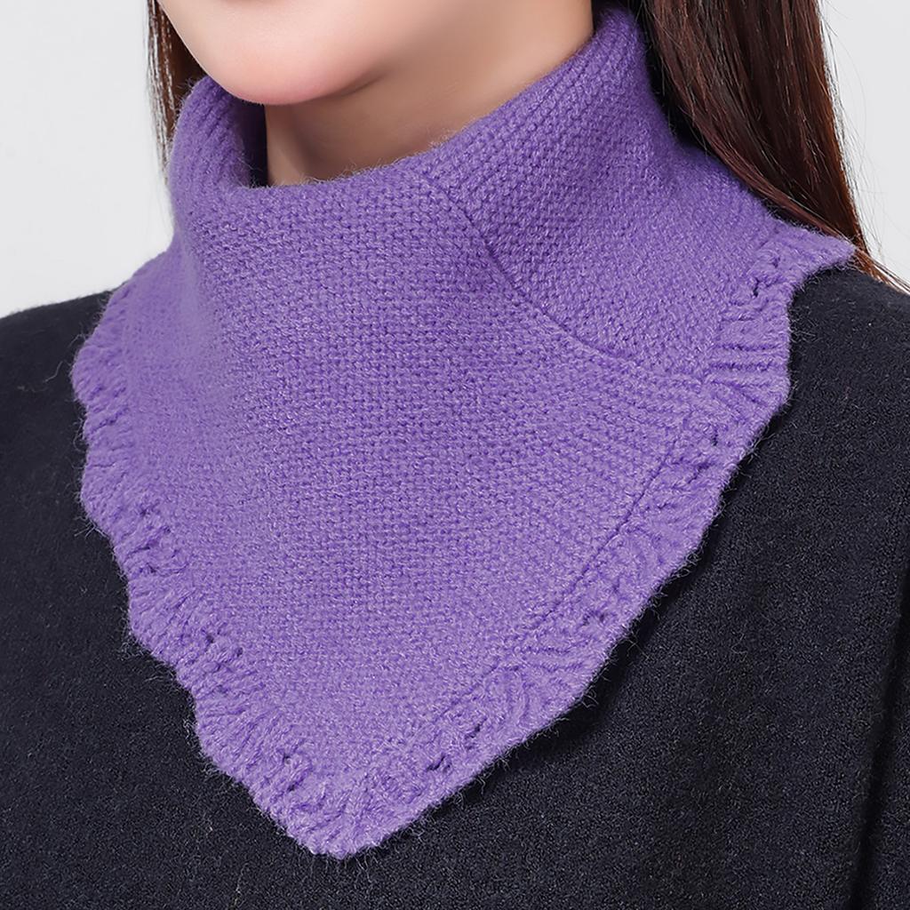 New Detachable Knitted Turtleneck Fake Collar For Women Neck warmer Autumn Winter Warm Cover Head Neck Knitting False Collar