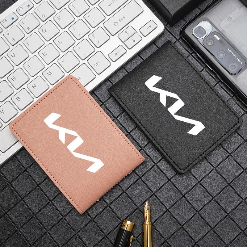 Car Slim Credit Card Holder Wallets Money Clip Purse For KIA KN K3 K5 Sportage Rio Sorento Picanto Ceed RIO 2 3 4 Accessories ljcmw22