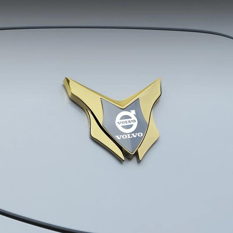 3D kovový znak VOLVO na auto Samolepka Tvar V Auto Znak Obtisk Dekorace blatníku Pro Volvo XC60 XC90 S60 S90 XC40 V60 V90 S80 V40 C40