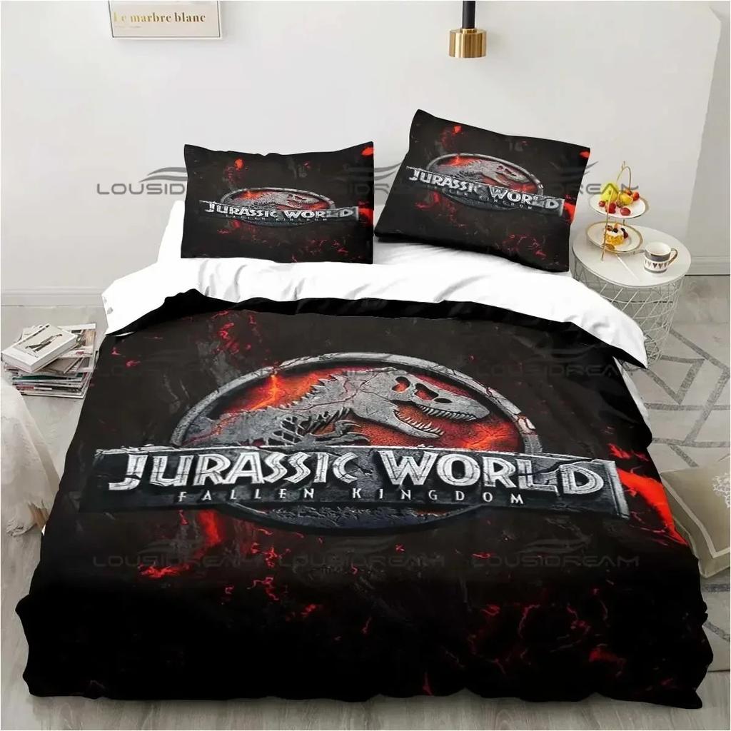 Comforter Jurassic Park Bedding Set 3D Printed Suitable For Bedroom Kids Home Textile
