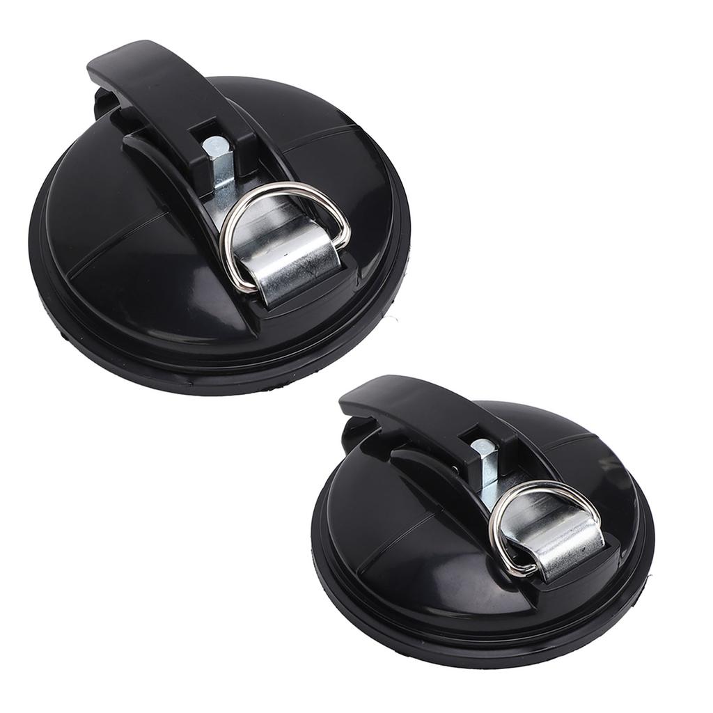 2pcs Rv Suction Cup Hooks Strong Hold Power Round Awning Suction Cup for T6 T5 T4 T6.1 Camper Caravan Motorhome Black