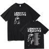 Lenny Kravitz Live2026 Maglietta Grafica Uomo Cotone di Alta Qualità Moda Uomo Manica Corta Stile Musica Punk Streetwear