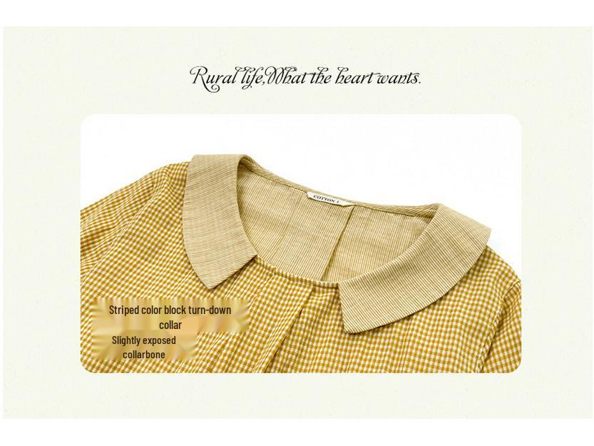 2025 Autumn Women's Soft Breathable Cotton Gauze Long Dress - Casual Home & Nightwear