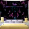 Psychedelic Dreamcatcher Feather Tapestry Hippie Bohemian Mandala Tapestry Wall Hanging Cloth For Living Room Dorm Office Decor