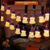 20 LED Purple Cap Ghost Light String Cartoon Holiday Decorative Lamp  Halloween Party