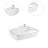 Serving Tray Decorative Reusable Clear Rectangle Multipurose Portable with Lid Organizer for Table Breakfast Events Home Bar