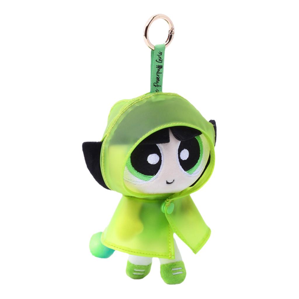 Girls The Powerpuff Blossom Raincoat Plush Toy Backpack Keychain Cartoon Pendant