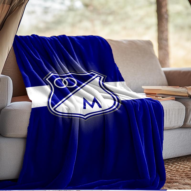 Blue Shield Emblem Millo-narios Blanket Lightweight Ideal Bedding Blanket Perfect for Travel, Living Rooms, Offices, Sofas, Fan Christmas gift