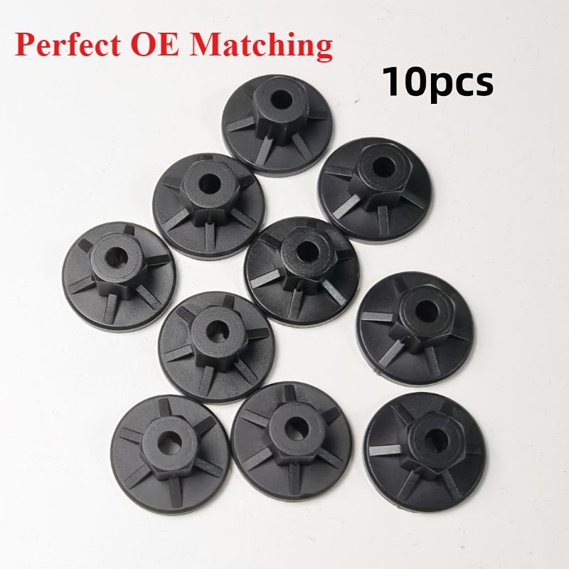10PCS Auto Parts Fender Wheel Nut Clip OE Quality Nylon Black For VW Sagitar Golf Passat Tiguan Touareg