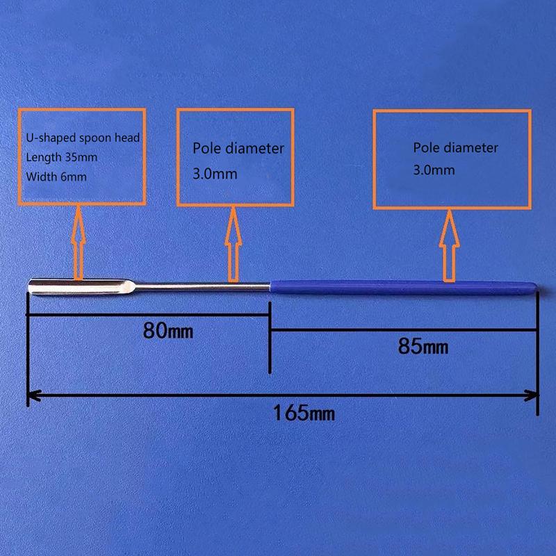 1Pcs Micro Medicinal Spoon Spatula Shovel Head Stainless Steel Experiment Pharmacy Laboratory Teaching Use Lab Supplies