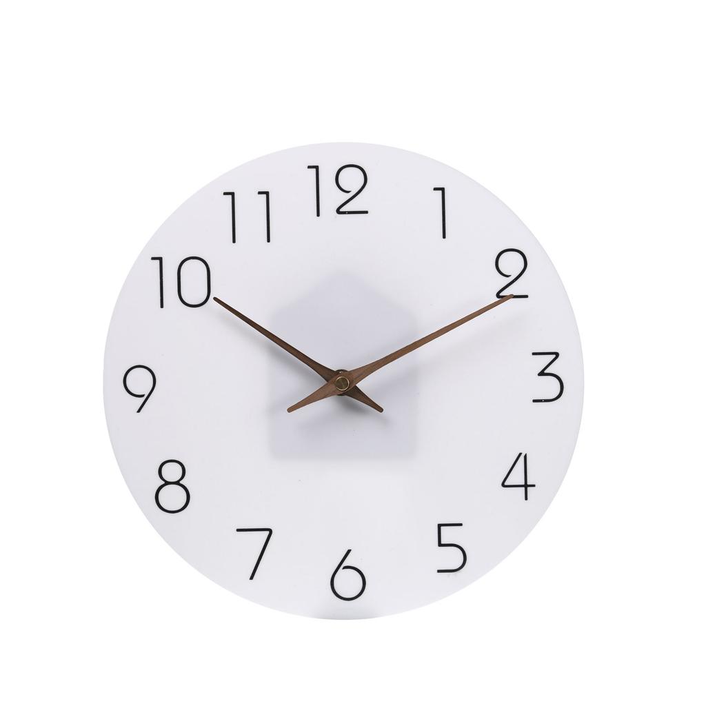 12/14 Inch Silent Non Ticking Wall Clock Wooden Clock Modern Wall Clocks Decorative for Home Living Room Bedroom Office Kitchen