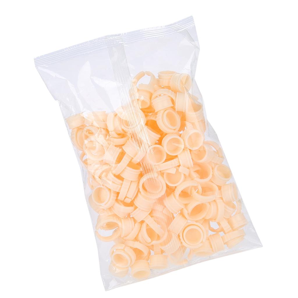 100Pcs Eyebrow Tattoo   Cup Microblading Pigment Glue Holder L