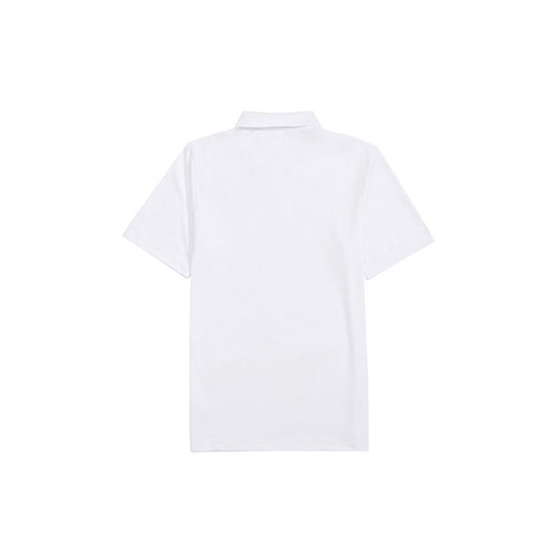 Li-Ning Casual Breathable Polo Shirt Short Sleeve Simple Cuffed Long Pants Sports Suit Men Sportswear Standard-White Black U803-1+V223-1