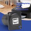 Female USB A to Female USB B Direct Adapters for Printer Scanners Connection USB 2.0 480Mbps Data Transfer Metal Texture