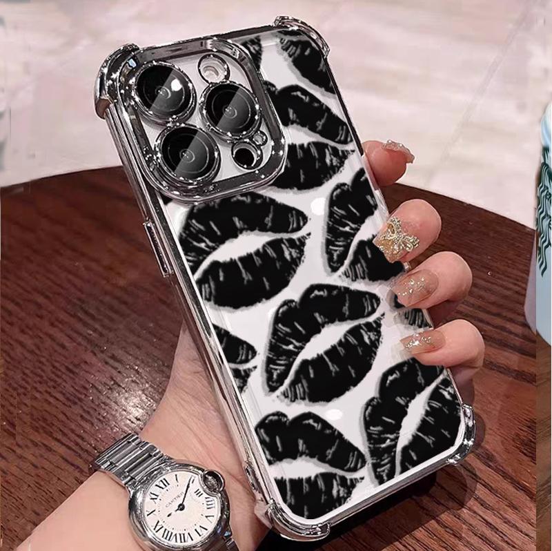 Case For Honor 400 PRO LITE MAGIC 7 X7D X9D X8C X8B X8A X9B X7A X6C X9A X6A X8 X5B X5C Lips Kiss Pattern Plating Cover
