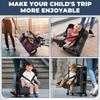 Kids Suitcase Seat Portable Folding Travel Seat Upgraded Safe Kids Luggage Seat with Seat Belt Easy To Use for Toddler Traveling