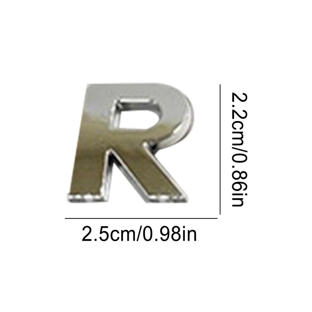 Car Letter Decal, Car 3D Letter Sticker - Weather and UV Resistant Letter Sticker