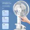 Electric Fan Rechargeable Portable 3-gears Electric Handheld Fan Clip Circulator Fan For Room And  Camping Desktop Cooler Office
