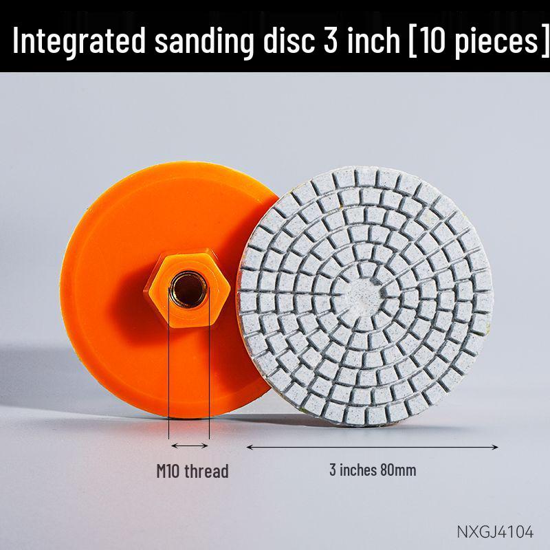 Self-Adhesive Flocking Sandpaper Disc - 4", 5", 6" - Polishing Disc Tray with Suction Cup