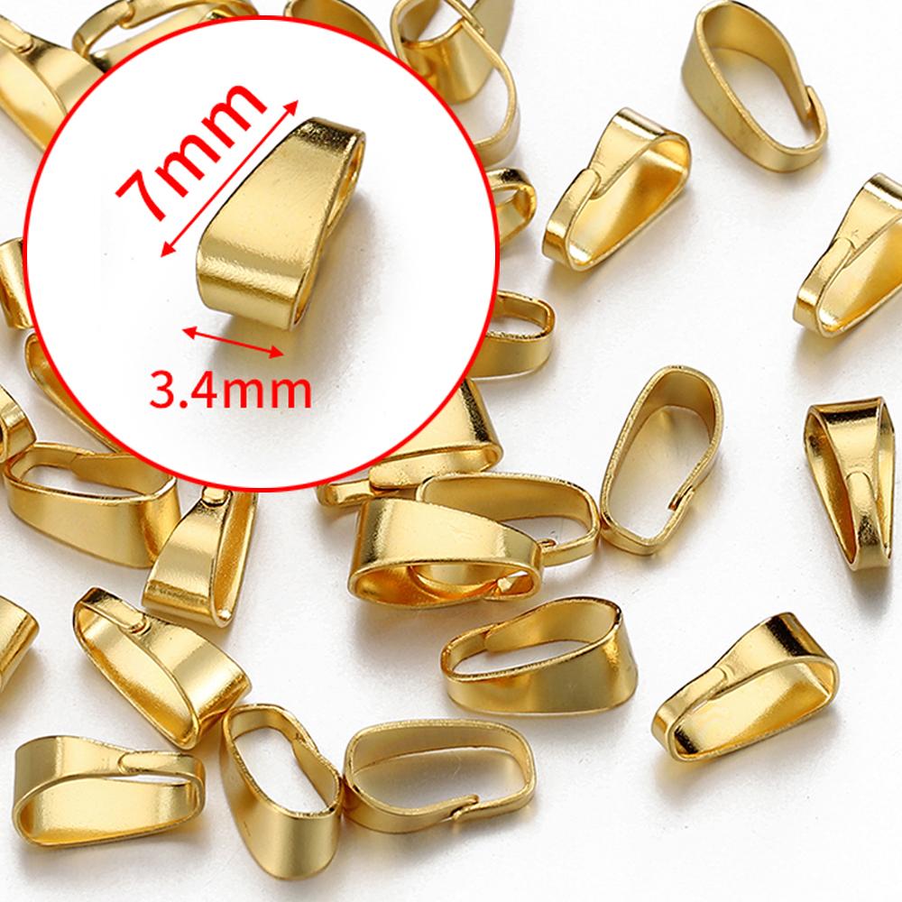 100 Stück 50 Stück Edelstahl Ösenverschluss für Anhänger Charms Verbinder Schnappverschluss Klippverschluss Halskette DIY Schmuckherstellung Zubehör