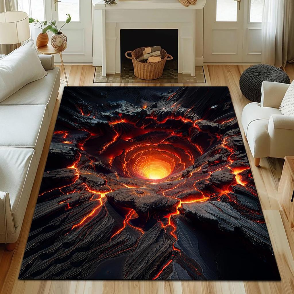 3D Visuelle Effekte Teppich Kreatives Abstraktes Muster Heimdekoration Mehrszene Moderne Heimdekoration Illusion Fußmatte