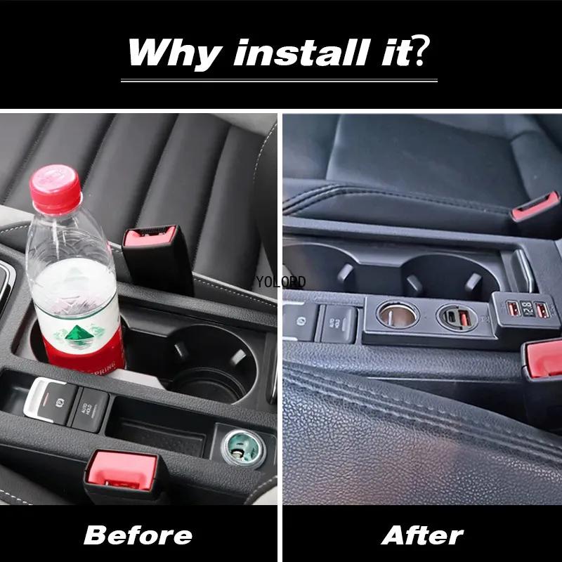 Auto-Zigarettenanzünder-Splitter-Steckeradapter Schnelllade-Dockingstation Innenzubehör für Volkswagen VW Golf 7 Mk7 7.5