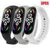 1-3Pcs Official Watchband For Mi Band 7 6 4 5 3 Bracelet Xiaomi Mi Band Strap Silicone Sport Replacement Smartwatch Accessories