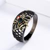 Fashionable New Personalized Black Little Bee Ring Diamond Enamel Handmade Ring