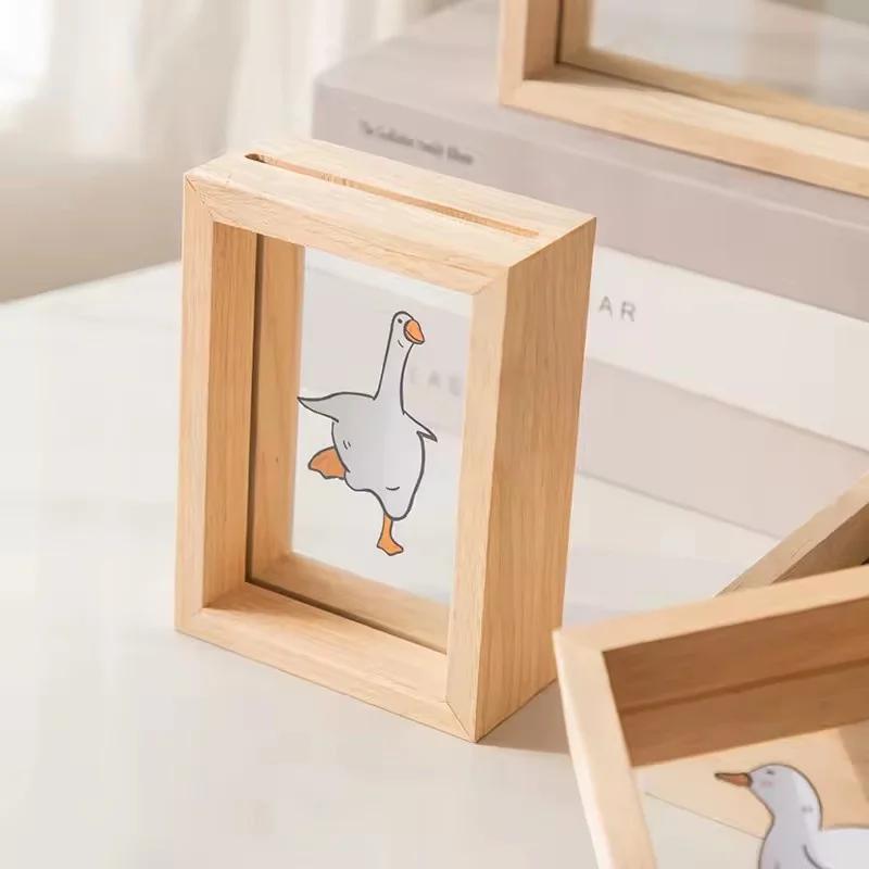 Double-sided Insert Photo Frame Acrylic Photo Frame Creative Transparent Leaf Specimen Display Photo Frame Home Decoration