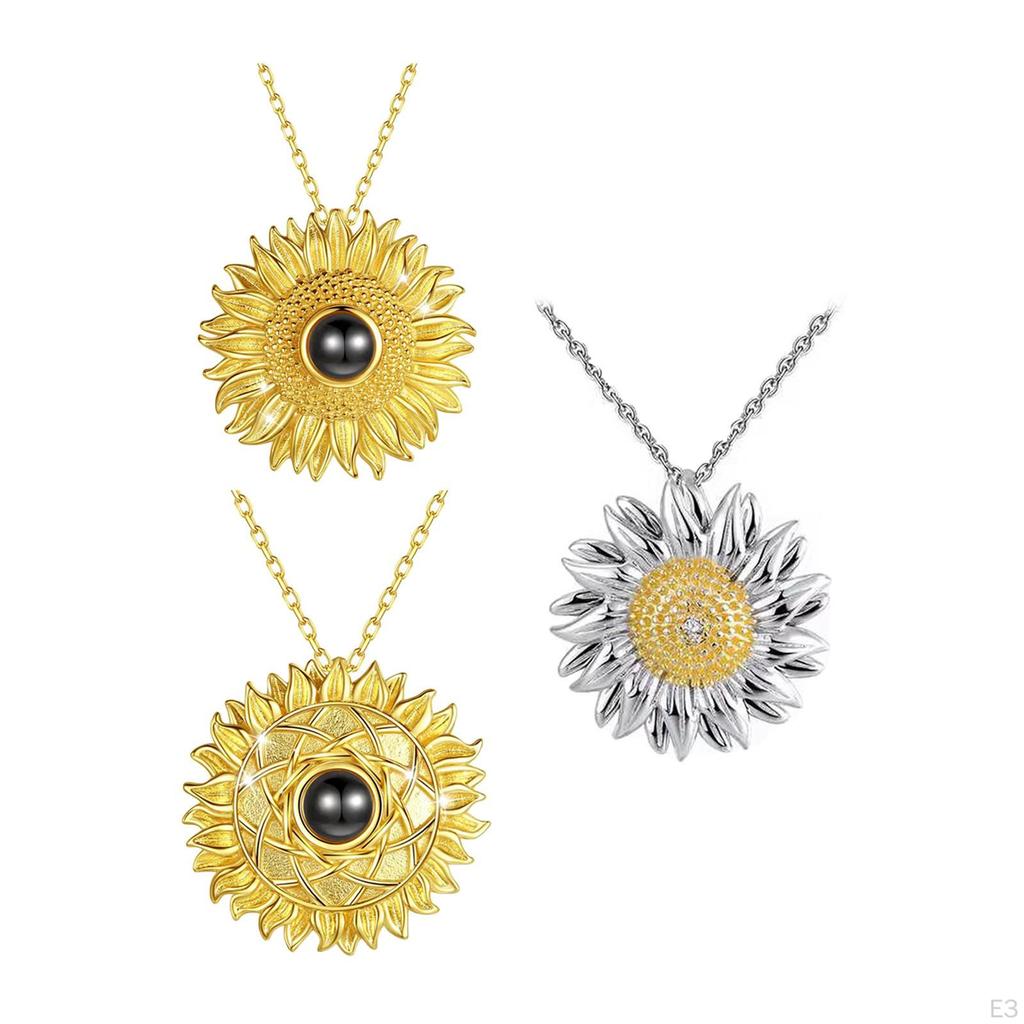 Flower Pendant Necklace Fashion Charms Accessories for Gifts Party Women