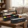 Clear Window Tea Bag Storage Box Wooden Sugar Packet Storage Box Jewelry Watch Display Case  Office