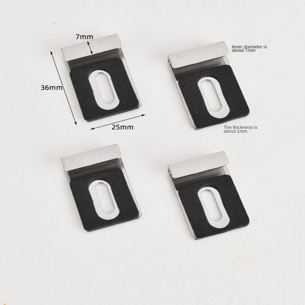 4/8 Pcs Iron Mirror Clip Square Display Wall Hanger  Wall Mounting Frameless Mirror