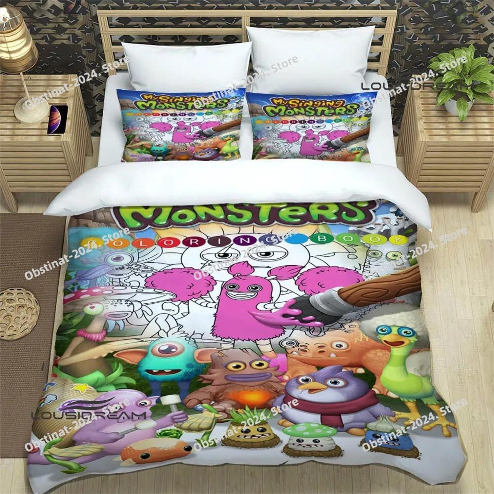 Game My Singing Monsters Bedding Sets exquisite supplies set duvet cover bed comforter set bedding set luxury birthday gift