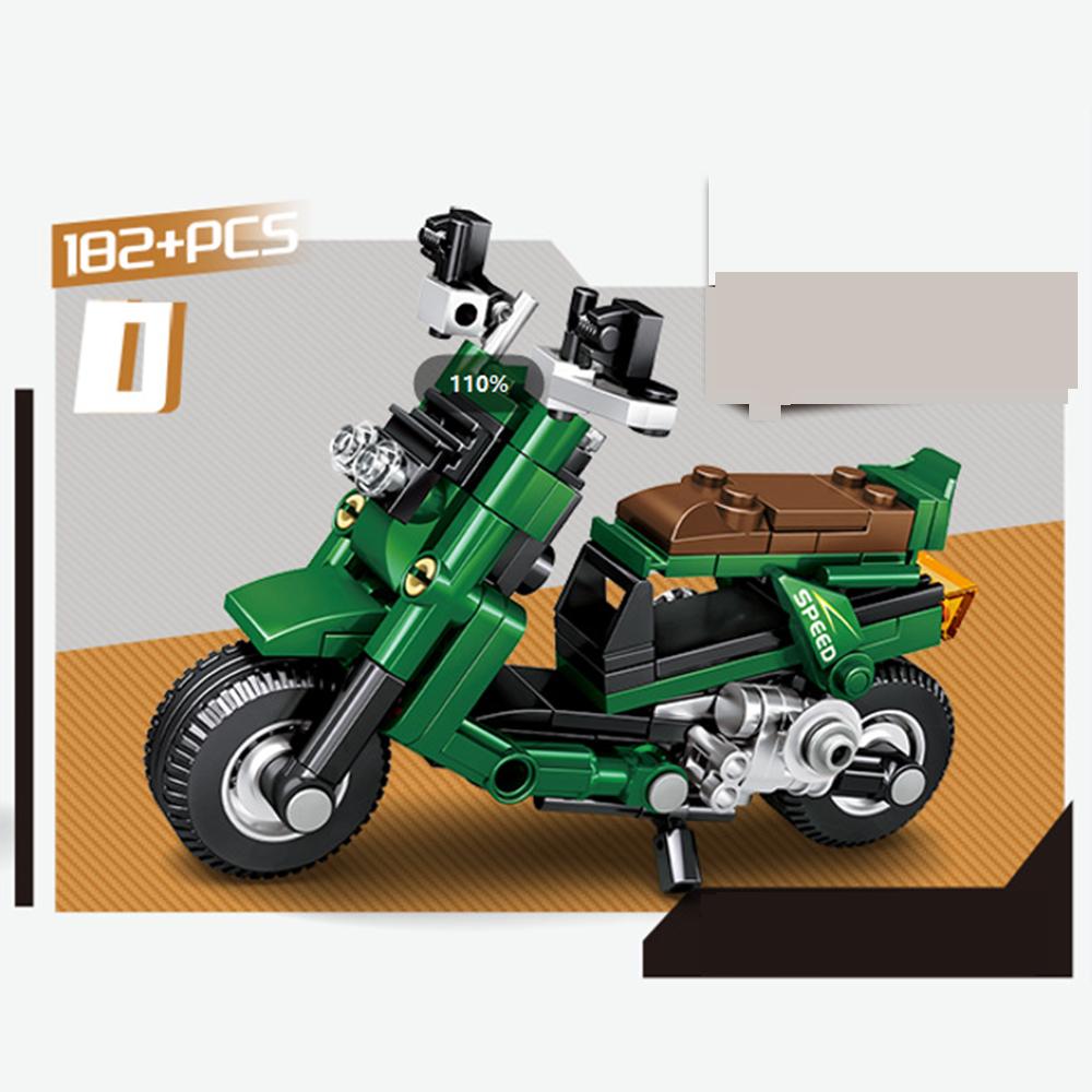 Motorcycle Building Blocks Puzzle Assembled Model Compatible with Brand Small Particle Toys for Children Adults Birthday Gifts