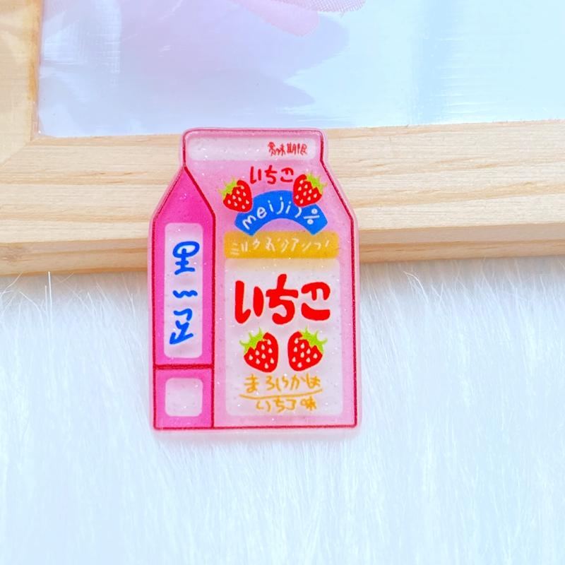 10Pcs New Cute Cartoon Acrylic Lovely Drink Cup Flat Back Cabochons Scrapbooking DIY Jewelry Craft Decoration Accessorie Q55