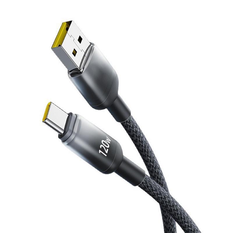 120W Super Flash Charge Type-C Cable for Apple, Huawei, Vivo, Oppo, and Honor
