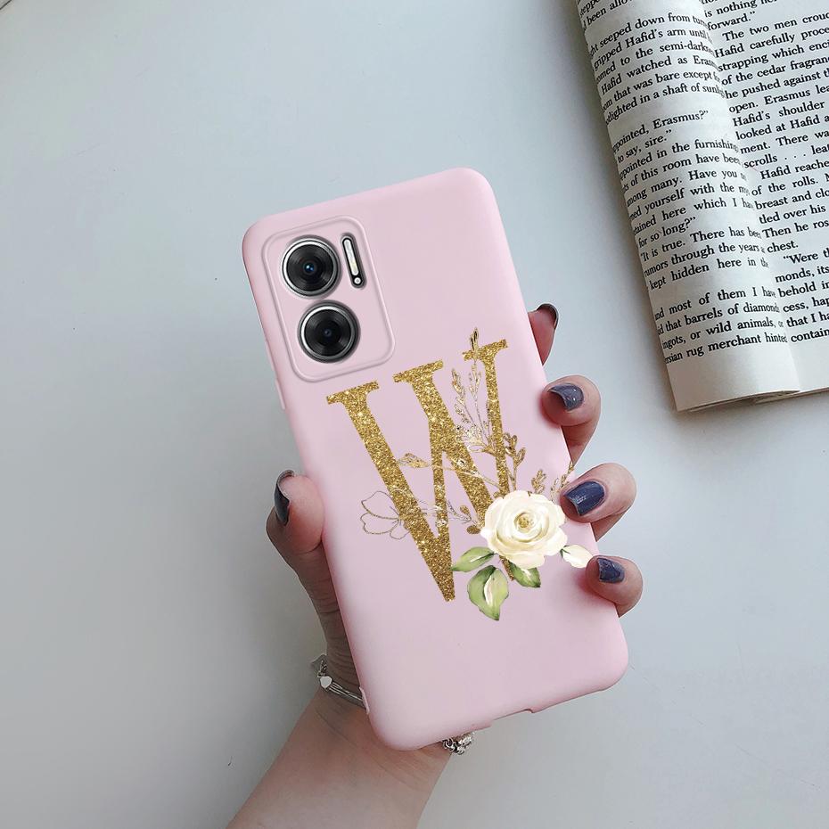 For Xiaomi Redmi 10 5G Case Cute Letters Cover Soft Silicon Protective Phone Case For Xiaomi Redmi 10 Redmi10 5G 2022 Back Cover