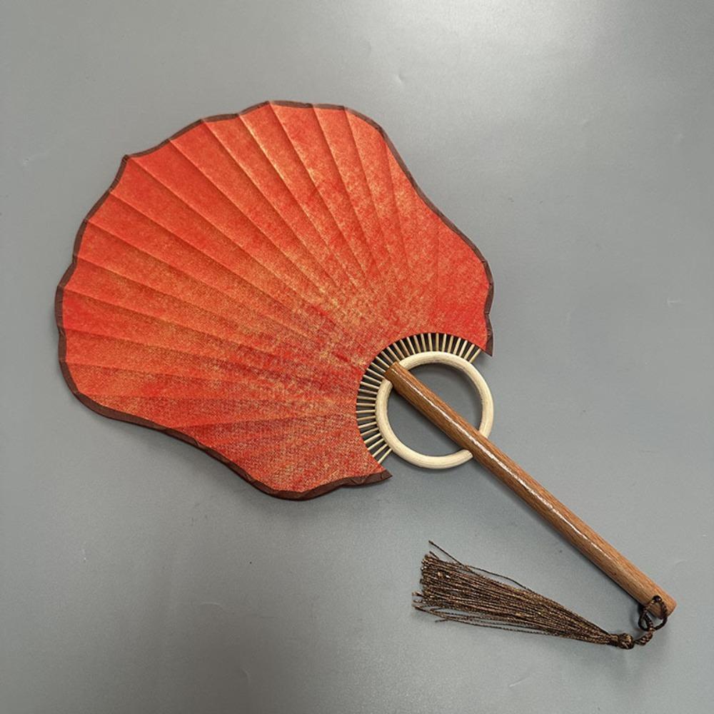 Vintage Chinese Style DIY Fan Classical Round Fan Portable DIY Xuan Paper Fan  Room Decorations