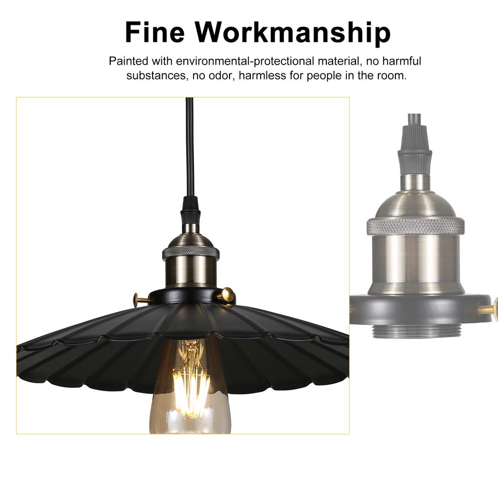 Tomshine AC110V Retro Pendant Light Fixtures E26 Base Socket Vintage Chandelier Hanging Lamp